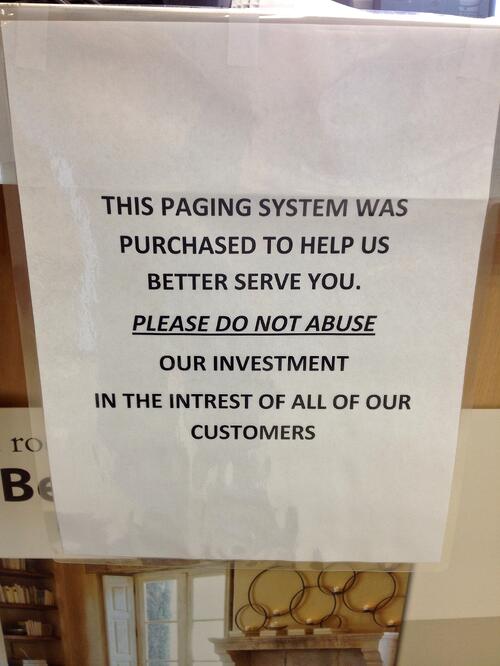 how not to sign in a store how not to sign in a store
