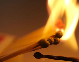 lit matches