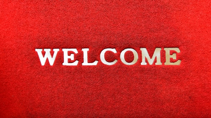put out welcome mat for retail store put out welcome mat for retail store