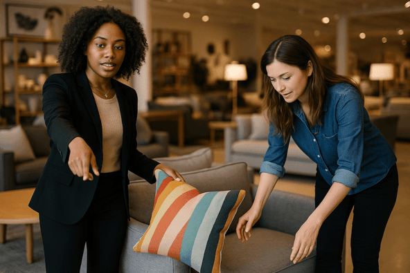 visually merchandising a retail store