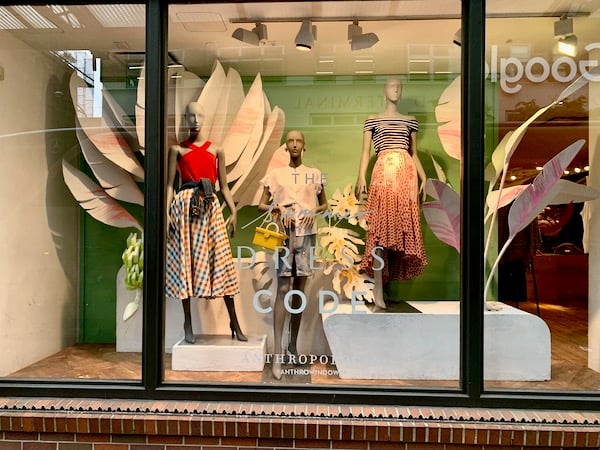 Anthropologie display window new York city