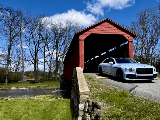 2024 Bentley Flying Spur Speed W12 covered bridge