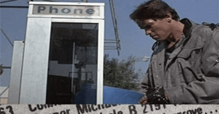 Terminator checking phone book