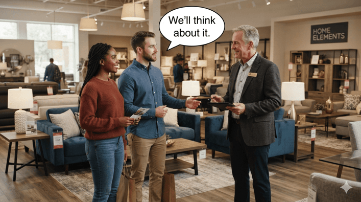 furniture store we'll think about it