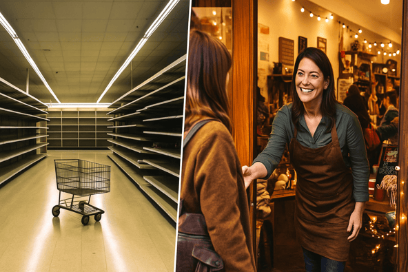 empty big box store welcoming small business