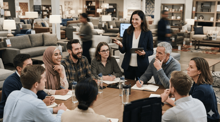 furniture store meeting