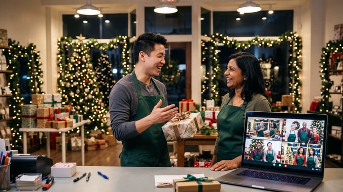 Associates role playing for holidays