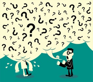illustration of salesman talking too much