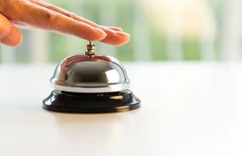 hand ringing desk bell