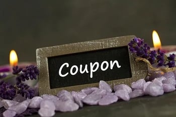 Sign saying Coupon