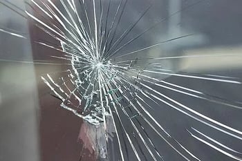 broken window glass