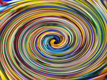 Rainbow swirl