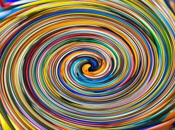 Rainbow swirl