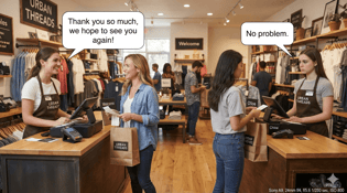 jaded retail sales associate