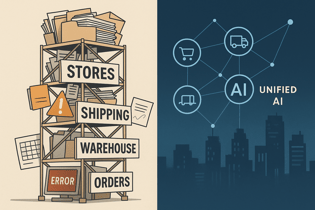 old way of supply chain versus agentic AI