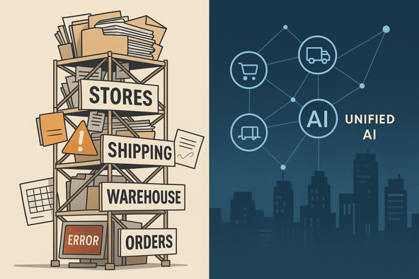 old way of supply chain versus agentic AI
