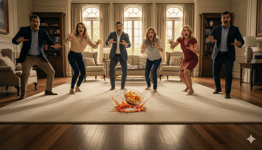 spilling salsa on white rug