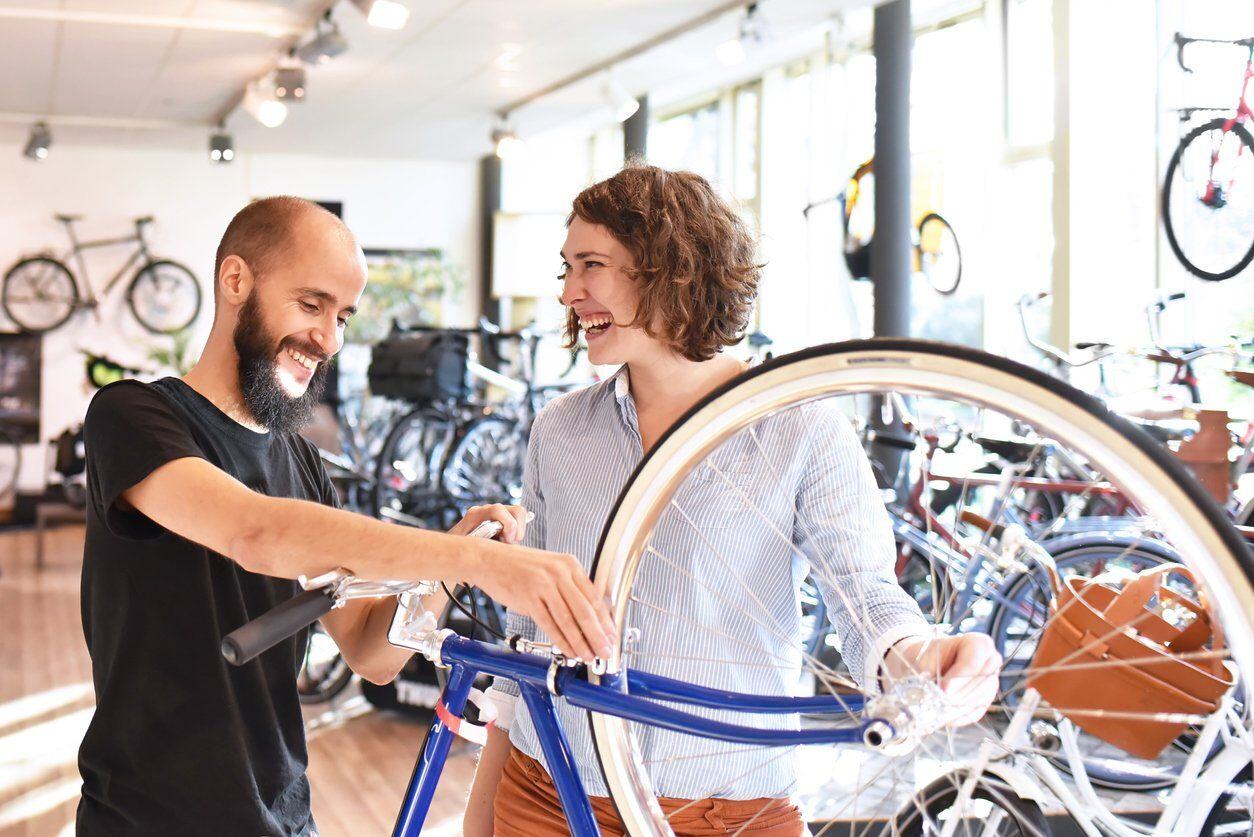 humor in bike store
