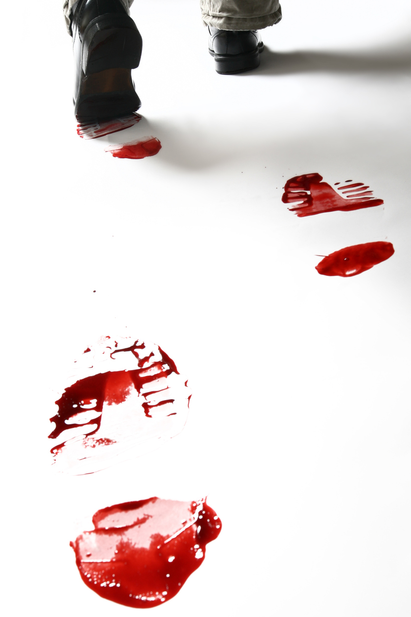 bloody footprint