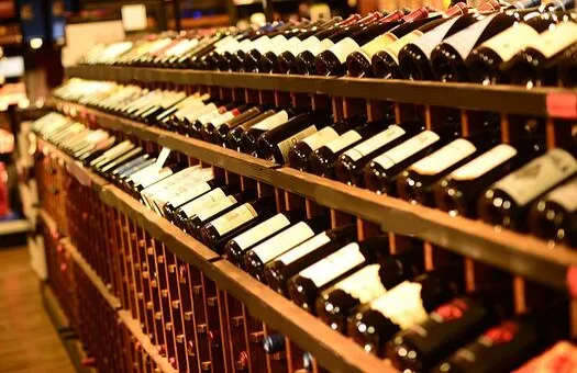 Wine bottle display