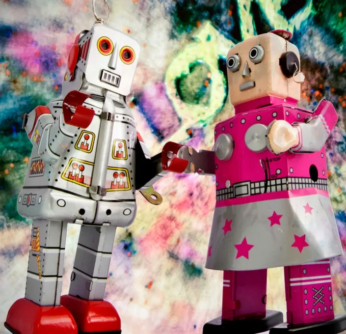 Robot dance customer service
